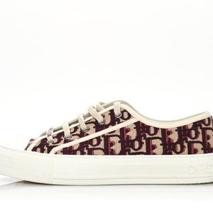 Walk 'n Dior Oblique Sneakers (Burgandy, Size 8) LIKE NEW!